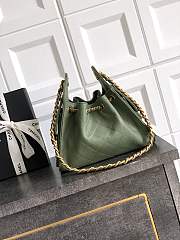 Colestore Chanel 25 Mini Handbag Grained Calfskin & Gold-Tone Metal Baby Green/Matcha 20x22x12.5cm - 3
