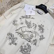 Colestore Dior Pegasus Motif Short-Sleeve Knit Top - 4
