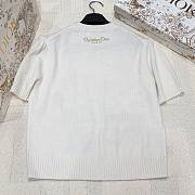 Colestore Dior Pegasus Motif Short-Sleeve Knit Top - 2