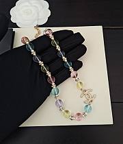 Colestore Chanel Bracelet Metal, Glass Pearls & Stone Beads  Gold, Multicolored, Pearly White & Transparent - 2