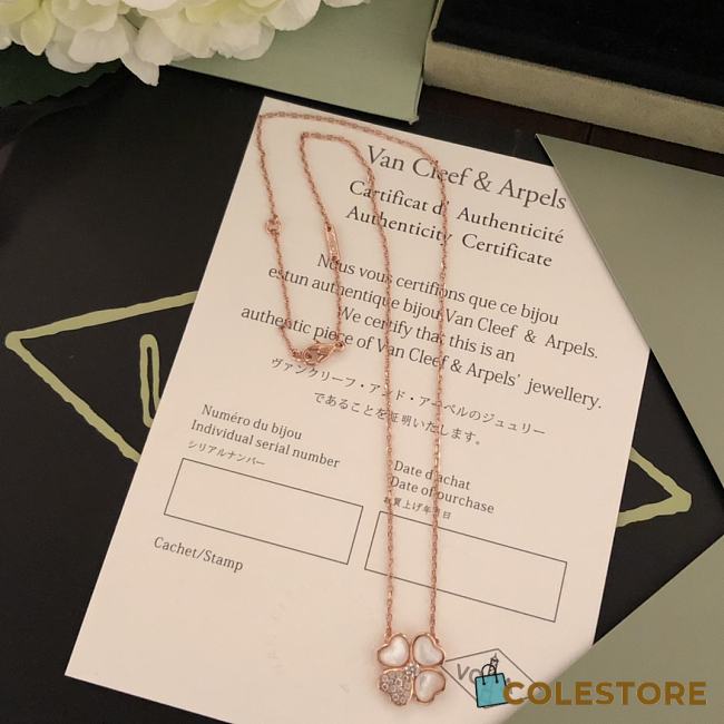 Colestore Van Cleef & Arpels Cosmos Medium Model Clip Pendant Rose Gold - 1