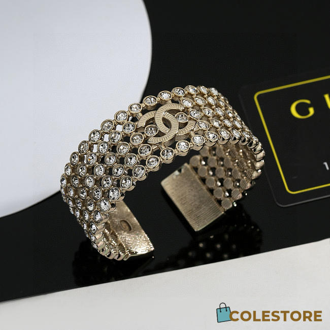Colestore Chanel Strass CC Cuff Bracelet - 1