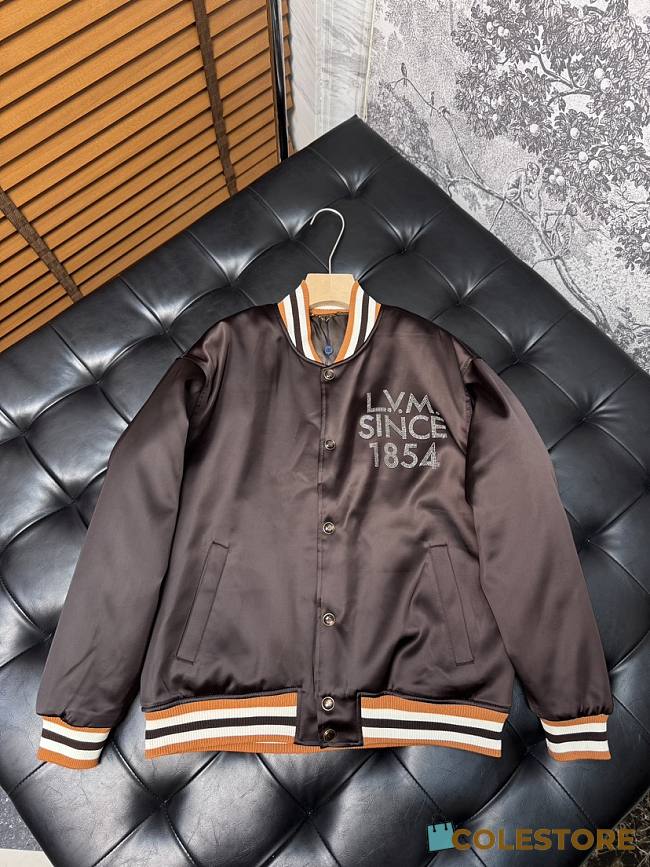 Colestore Louis Vuitton Embellished Bomber Blouson Coffee Bean - 1