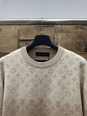 Colestore Louis Vuitton Monogram Long-Sleeved Crewneck Beige - 4
