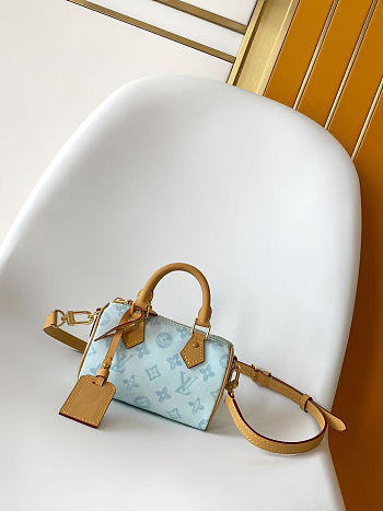 Colestore Louis Vuitton Nano Speedy Monogram Origine Bleu Courrie 16.0 x 10.0 x 7.5cm