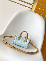 Colestore Louis Vuitton Nano Speedy Monogram Origine Bleu Courrie 16.0 x 10.0 x 7.5cm - 3
