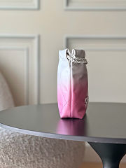 Colestore Chanel 22 Mini Handbag White & Pink Gradient Shiny Calfskin 19x20x6cm - 6