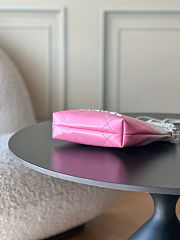 Colestore Chanel 22 Mini Handbag White & Pink Gradient Shiny Calfskin 19x20x6cm - 4