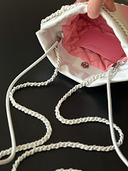 Colestore Chanel 22 Mini Handbag White & Pink Gradient Shiny Calfskin 19x20x6cm - 3