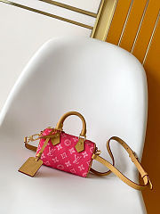 	 Colestore Louis Vuitton Nano Speedy Monogram Rose Ruban 16.0 x 10.0 x 7.5cm - 1