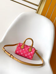 	 Colestore Louis Vuitton Nano Speedy Monogram Rose Ruban 16.0 x 10.0 x 7.5cm - 3