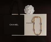 Colestore Chanel Choker   Metals and Stone Grains  Gold, Silver & Transparent - 5