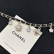 Colestore Chanel Necklace  Metal, Calfskin, Glass Pearl & Gemstones  Gold, Black, Pearl White, Crystal White - 4