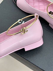 Colestore Chanel Ballerina Sheepskin Light Pink & Black - 5