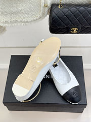 Colestore Chanel Ballerina Sheepskin White & Black - 5