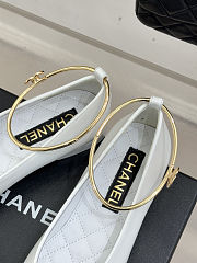 Colestore Chanel Ballerina Sheepskin White & Black - 3