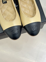 Colestore Chanel Ballerina Sheepskin Beige & Black - 6