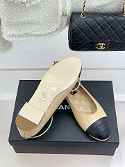 Colestore Chanel Ballerina Sheepskin Beige & Black - 5