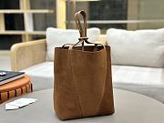 Colestore Chloé Spin tote Bag in Grained & Suede Leather Brown 27x30x14 cm - 4