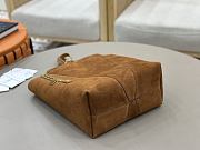 Colestore Chloé Spin tote Bag in Grained & Suede Leather Brown 27x30x14 cm - 5