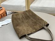 Colestore Chloé Spin tote Bag in Grained & Suede Leather dark brown 27x30x14 cm - 3