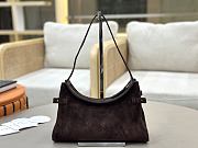 Colestore Chloé Charms Hobo Bag in Suede Leather Dark Brown 28.5x18x10cm - 4