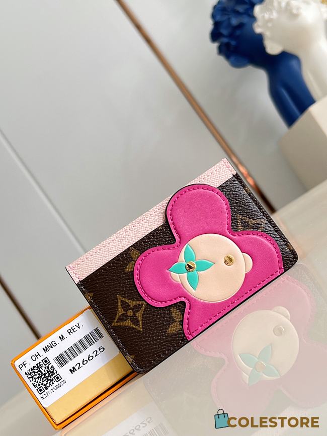 Colestore Louis Vuitton Visionary Journeys Seoul Exclusive Card Holder Monogram Pink Opal 11 x 7 x 0.5 cm - 1