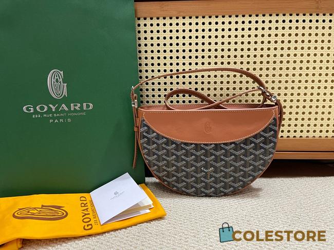Colestore Goyard Hirondelle Black Tan 25x6x17cm - 1