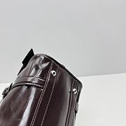 Colestore Miu Miu Leather Handbag With Shoulder Strap Dark Brown 27 × 13 × 24 cm - 5
