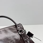 Colestore Miu Miu Leather Handbag With Shoulder Strap Dark Brown 27 × 13 × 24 cm - 4