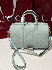Colestore Gucci Ophidia Medium Boston Bag Icy Blue GG Canvas 30x16x20cm - 3