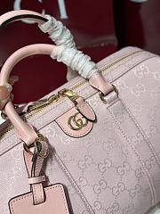 Colestore Gucci Ophidia Medium Boston Bag Pink GG Canvas 30x16x20cm - 6