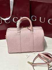 Colestore Gucci Ophidia Medium Boston Bag Pink GG Canvas 30x16x20cm - 4