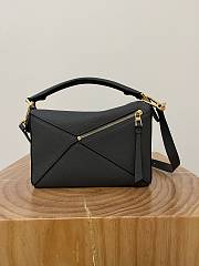Colestore Loewe Small Puzzle Edge bag in Soft Grained Calfskin Dark Grey 24x16.5x10.5 cm - 6