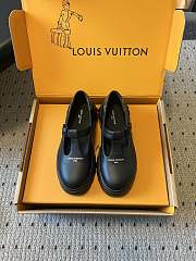 Colestore Louis Vuitton LV Squad Mary Jane Black Plain Calf Leather - 1