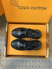 Colestore Louis Vuitton LV Squad Mary Jane Black Plain Calf Leather - 4