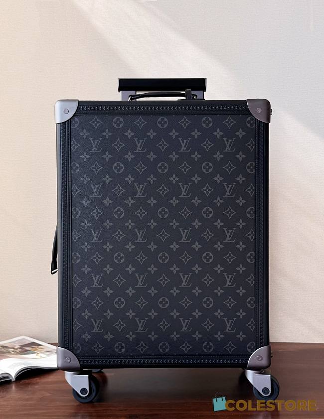 Colestore Louis Vuitton Rolling Trunk Suitcase Black Monogram M20212 Luggage Suitcase 39 x 55 x 24 cm - 1