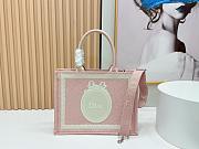 Colestore Dior Medium Dior Book Tote with Strap Rose Soupir Dior Oblique Embroidery with White Lace and Dior Médaillon (36 x 27.5 x 16.5 cm) - 4