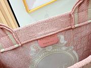 Colestore Dior Medium Dior Book Tote with Strap Rose Soupir Dior Oblique Embroidery with White Lace and Dior Médaillon (36 x 27.5 x 16.5 cm) - 6