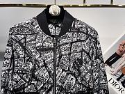 Colestore Dior Black and White Plan de Paris Embroidery Bomber Jacket - 6