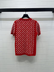 Colestore Louis Vuitton Monogram Honeycomb Knit Top Red - 6