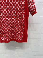 Colestore Louis Vuitton Monogram Honeycomb Knit Top Red - 3
