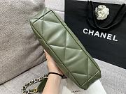 Colestore Chanel Bag 19 Glossy sheepskin, gold-plated, silver-plated & ruthenium-plated metal Dark Green 30x16x9cm - 2