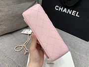 Colestore Chanel Pink Quilted Lambskin Top Handle Mini Flap Bag Pale Gold Hardware, Charm 20x14x7cm - 5