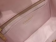 Colestore Chanel Pink Quilted Lambskin Top Handle Mini Flap Bag Pale Gold Hardware, Charm 20x14x7cm - 2