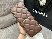 Colestore Chanel Trendy CC Brown Lambskin Top Handle 25x20x9cm - 4