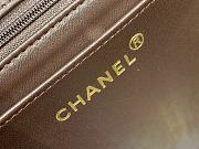 Colestore Chanel Trendy CC Brown Lambskin Top Handle 25x20x9cm - 3