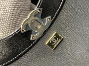 Colestore Chanel 31 Shopping Bag Shiny Lambskin & Ruthenium-Finish Metal Black 30x36x9cm - 3