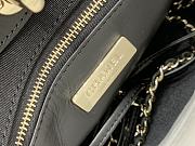 Colestore Chanel 31 Mini Shopping Bag   Shiny Lambskin & Ruthenium-Finish Metal  Black 22x23x5.5cm - 6