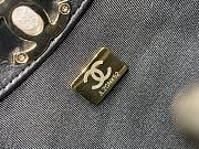 Colestore Chanel 31 Mini Shopping Bag   Shiny Lambskin & Ruthenium-Finish Metal  Black 22x23x5.5cm - 3